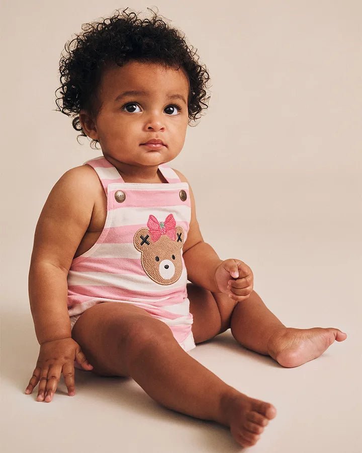 Strawberry Stripe Playsuit - Aster & Ruby