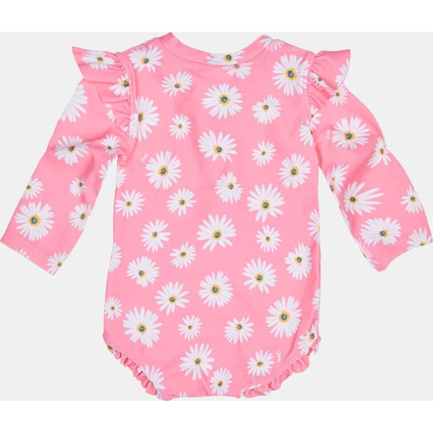 Toshi Swim Onesie L/S Ripple Daisy Watermelon | Aster & Ruby
