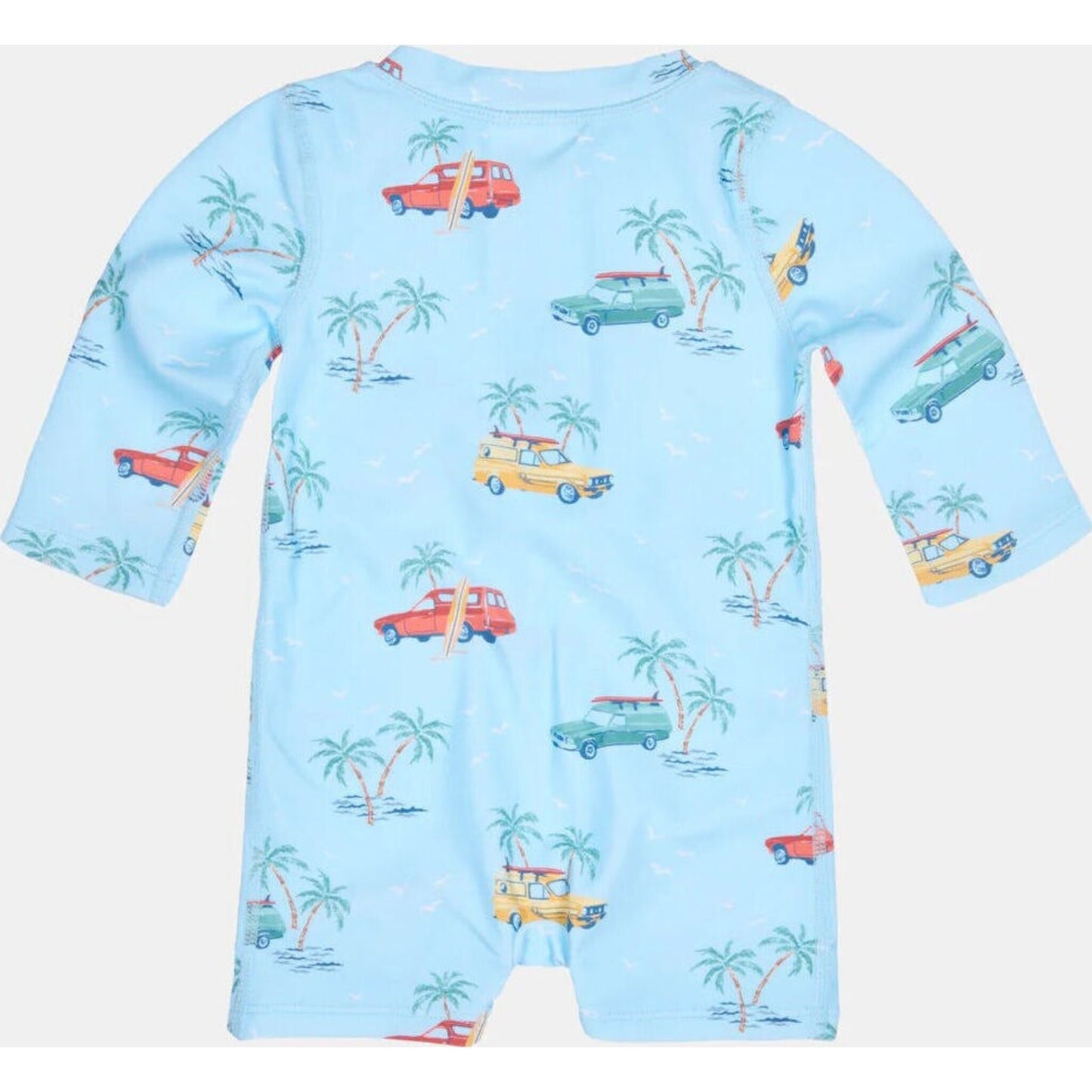 Toshi Swim Onesie L/S Splash Swell Seekers Sky | Aster & Ruby