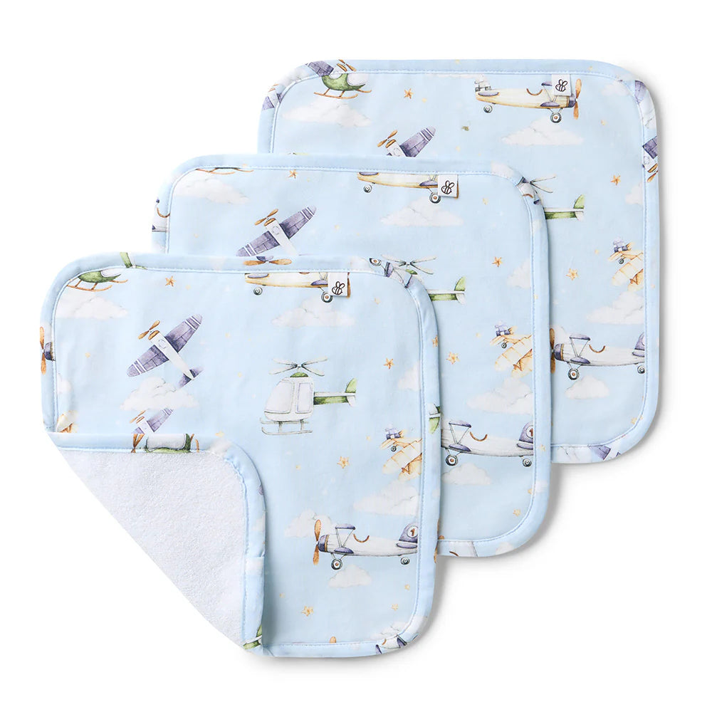 Taking Flight Organic Wash Cloths - 3 Pack