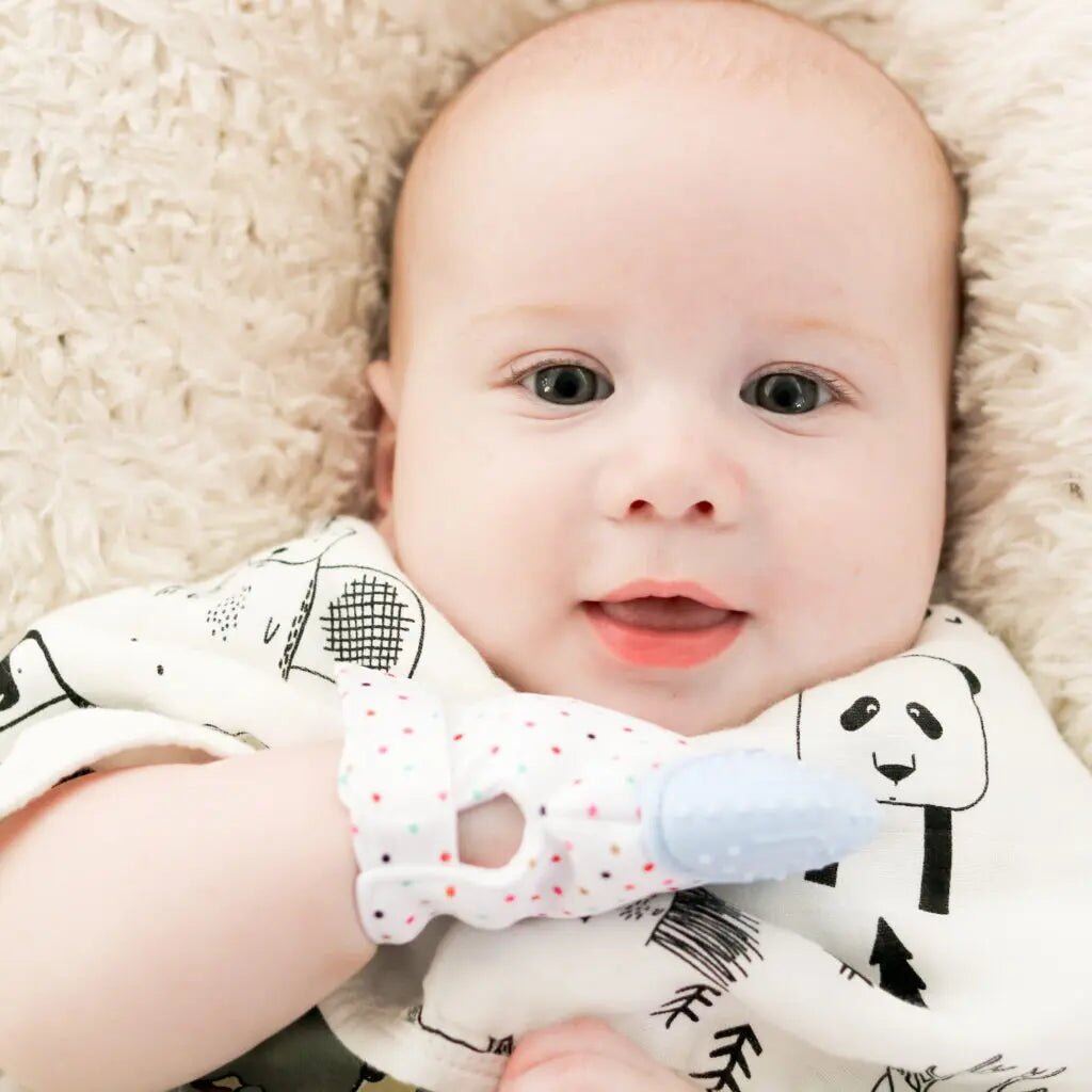 Teething Mitten Glove Rose Quartz – Aster & Ruby