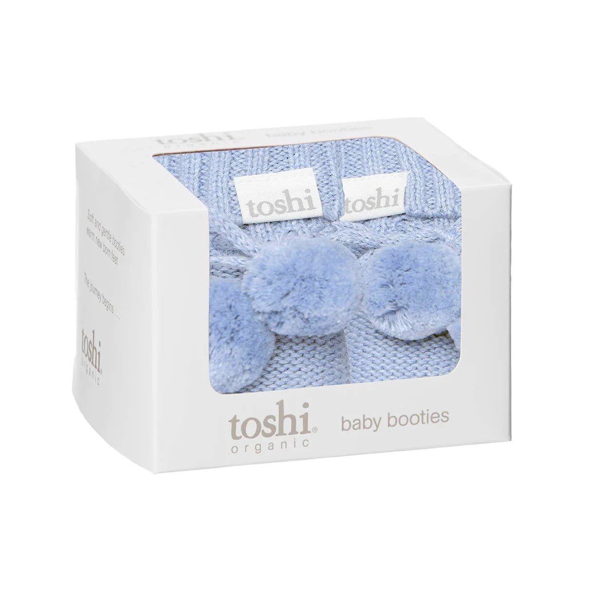 Toshi Marley Organic Booties Seabreeze-Aster & Ruby