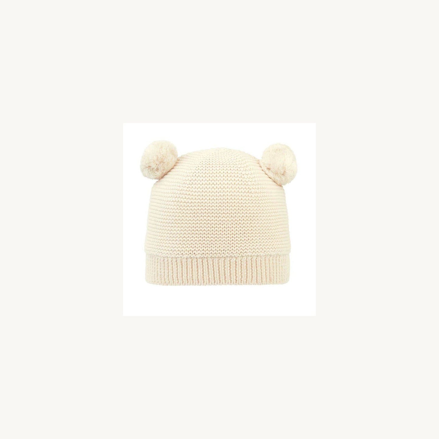 Organic Beanie Snowy Feather – children's product by Toshi | Aster & Ruby