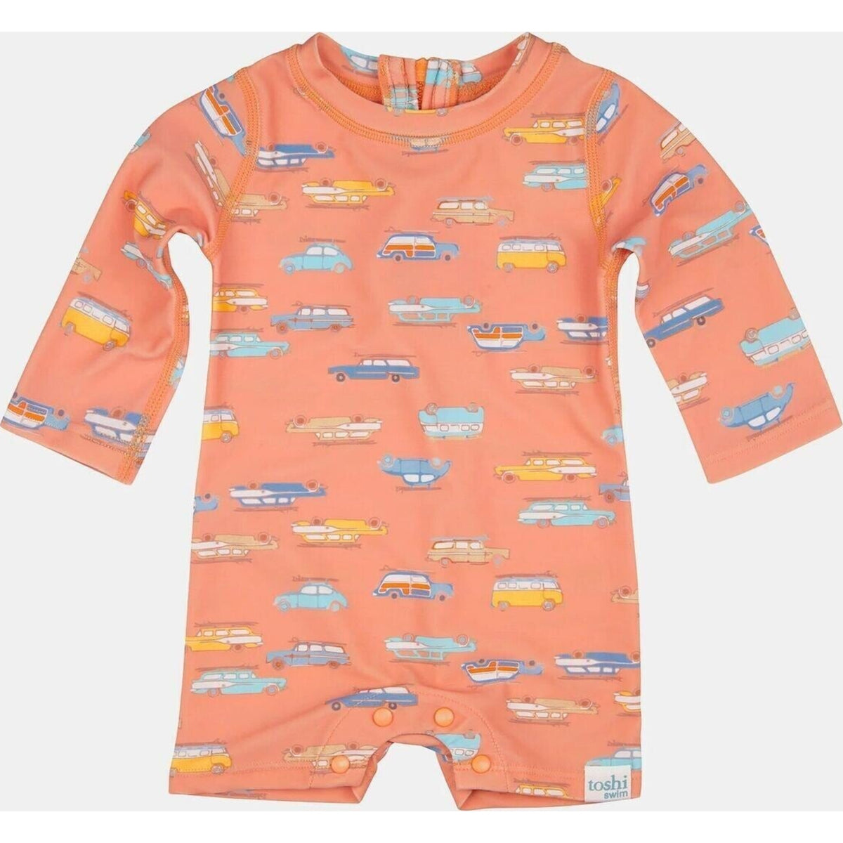 Toshi Toshi Swim Baby Onesie L/S Classic - Surfs Up | Aster & Ruby