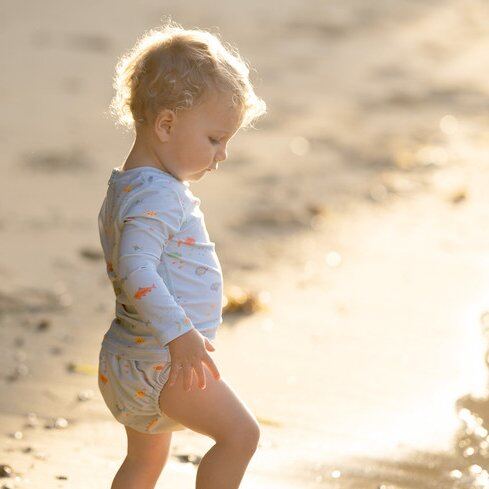 Toshi Swim Rashie Long Sleeve Reef – O, 1, 2, 3 – Aster & Ruby