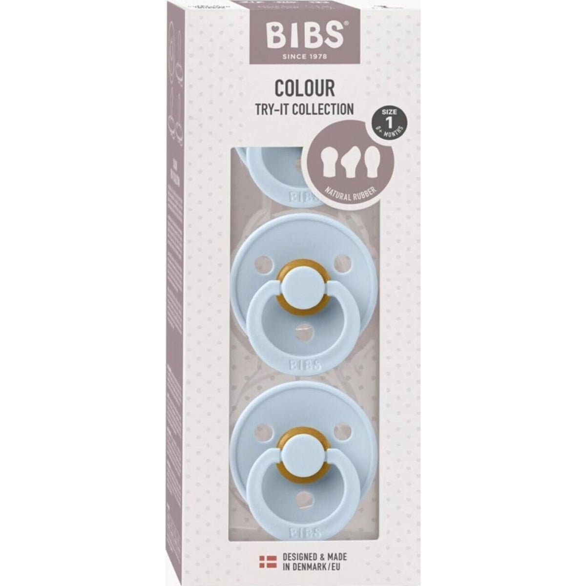 BIBS Try-it Colour 3pk Baby Blue | Aster & Ruby