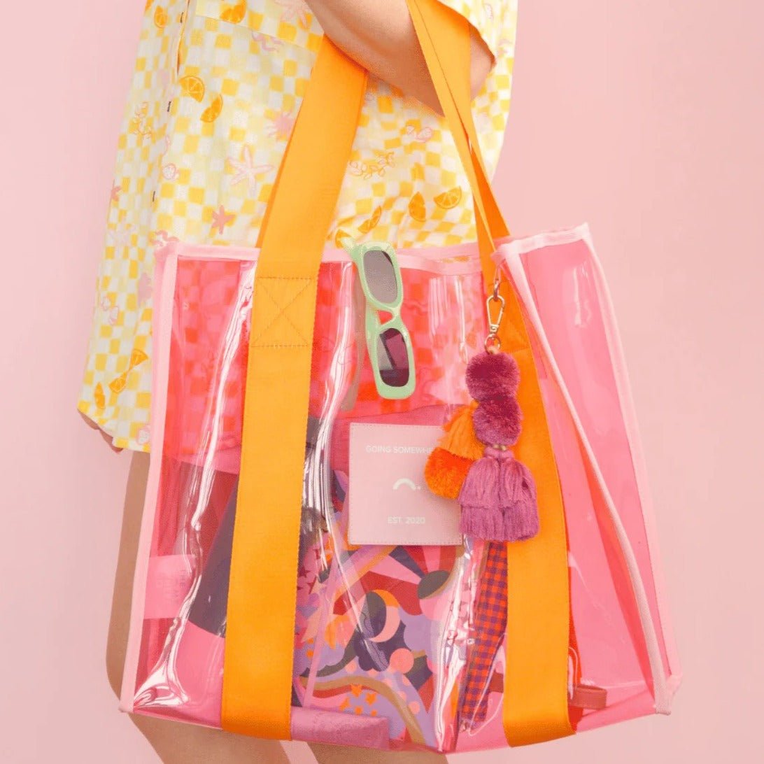 TSC Pink & Orange Cheeky Tote Bag-Aster & Ruby