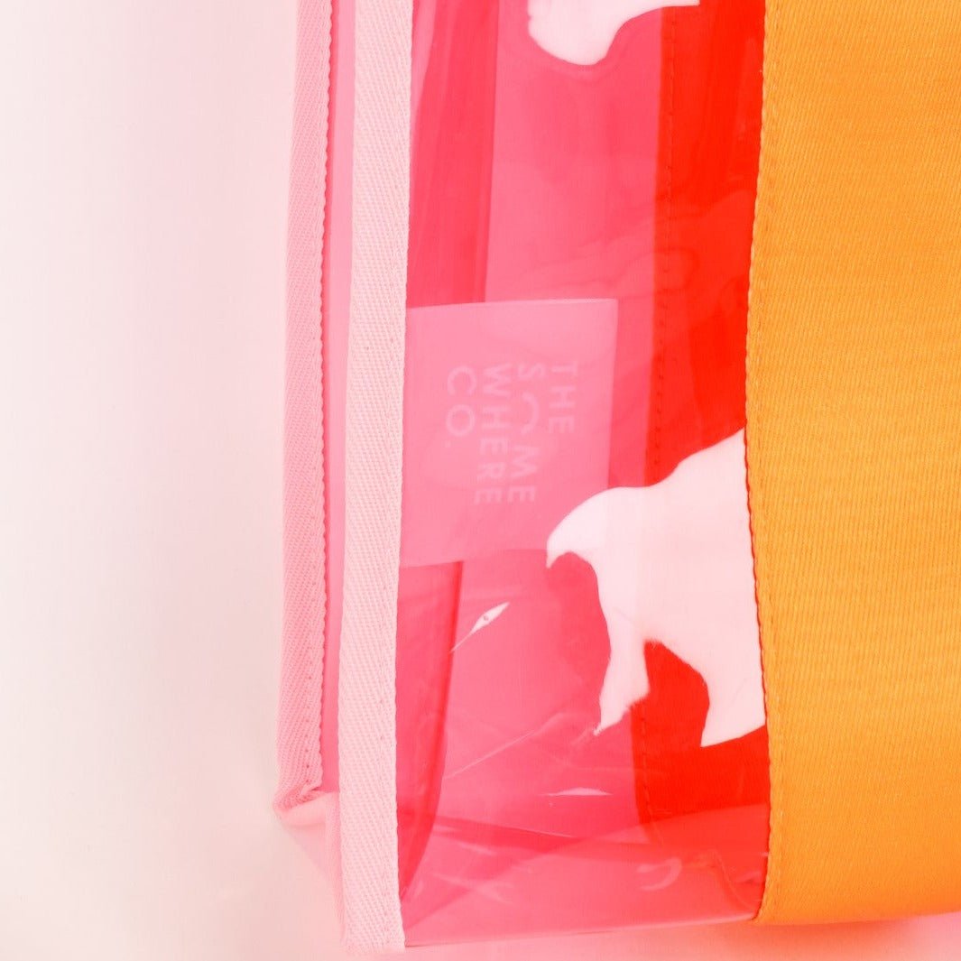TSC Pink & Orange Cheeky Tote Bag-Aster & Ruby