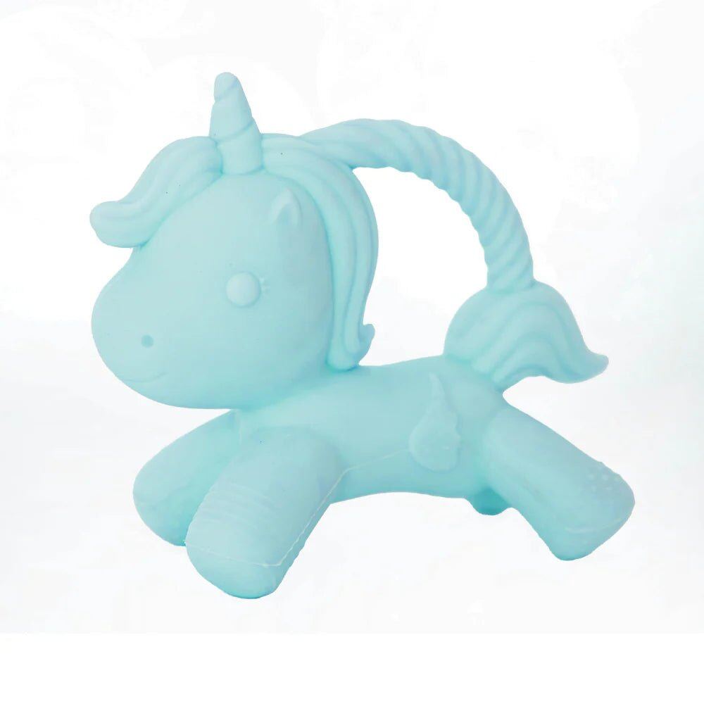 Unicorn Teether Blue – Aster & Ruby