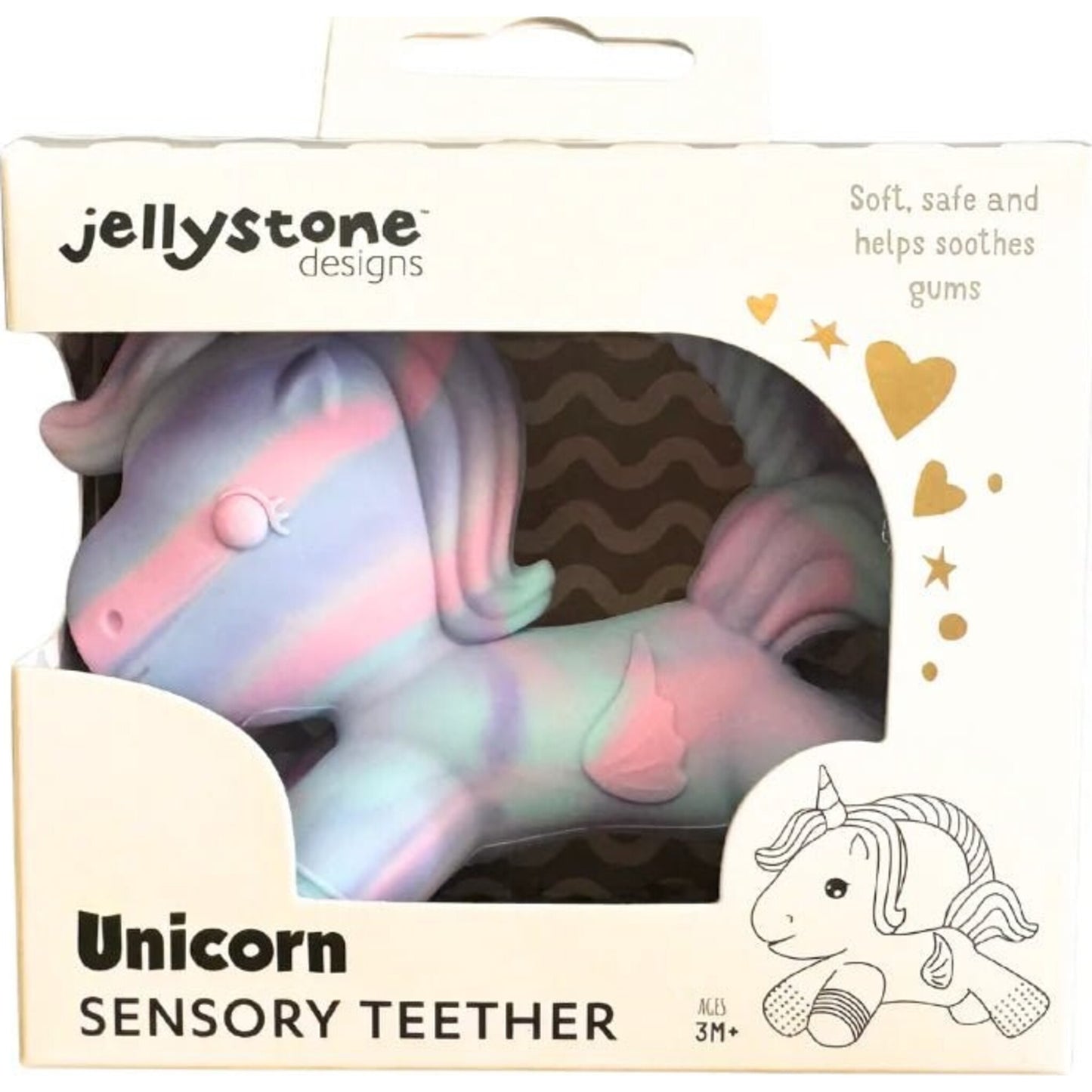 Unicorn Teether Ombre - Aster & Ruby