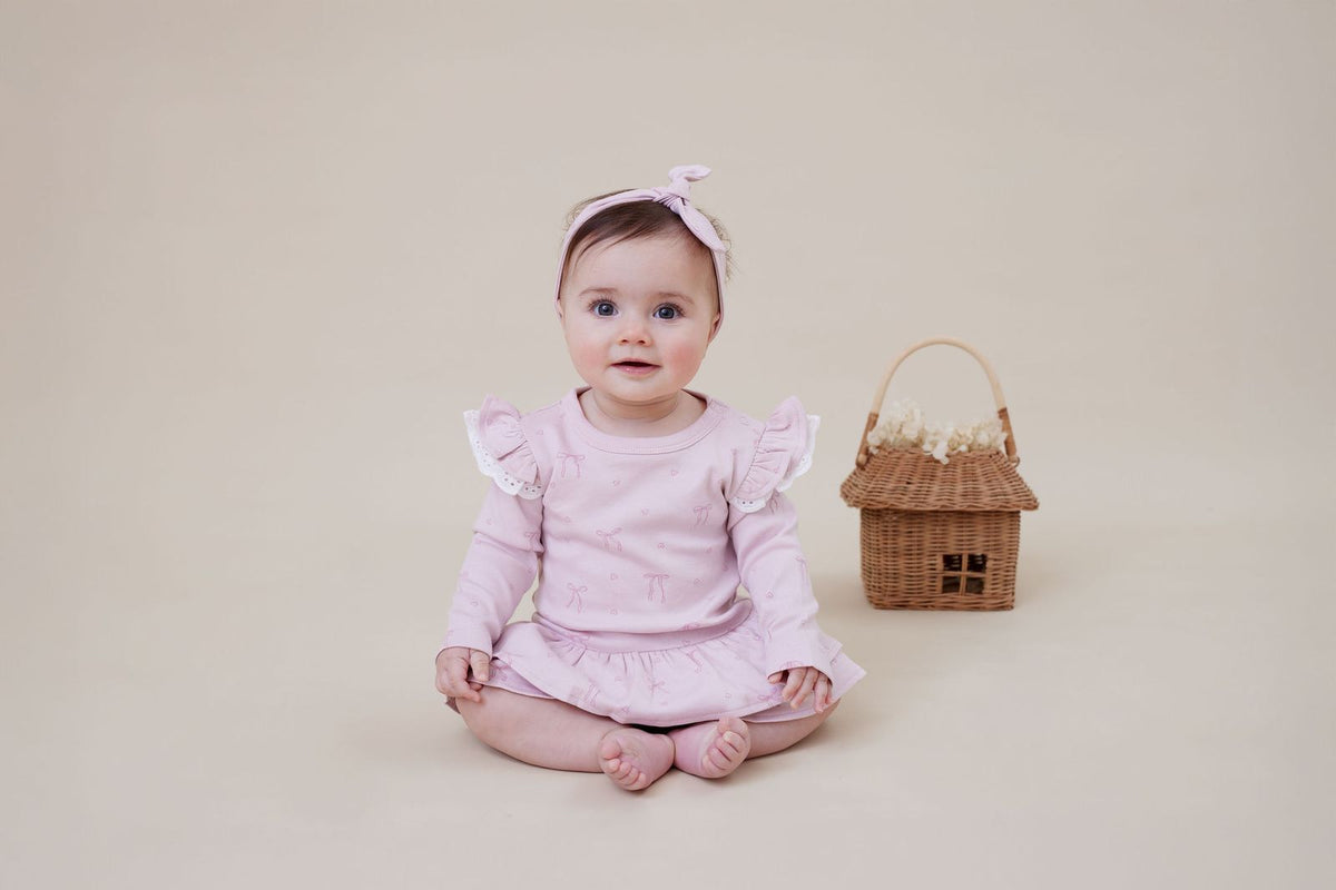 Lilly Bow Dress Onesie