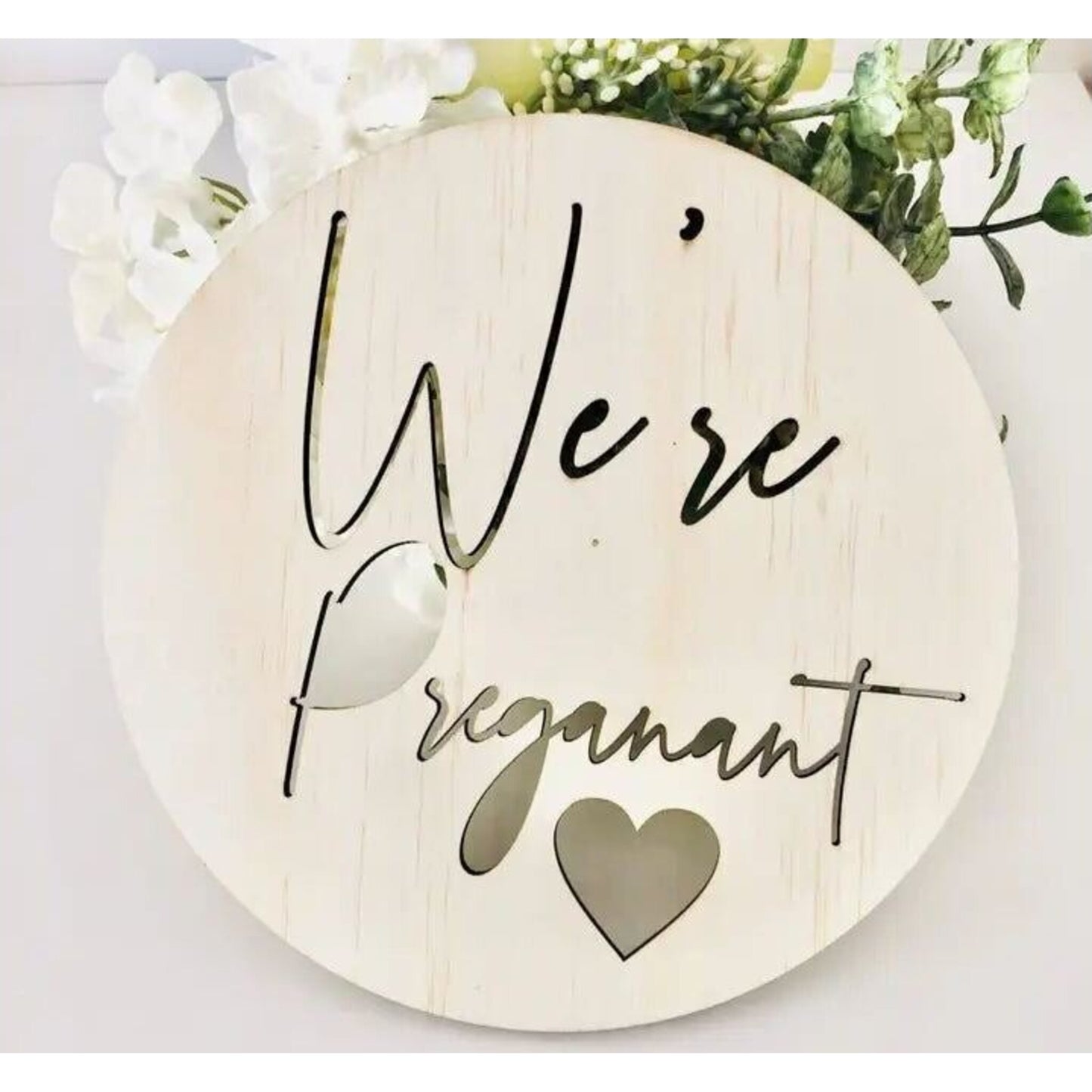 We're Pregnant Scandi Birth Announcement – children's product by Timber Tinkers | Aster & Ruby