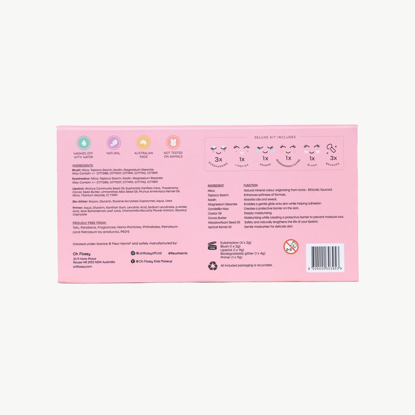 X Fleur Harris Garden of Dreams Deluxe Makeup & Glitter Set – Aster & Ruby