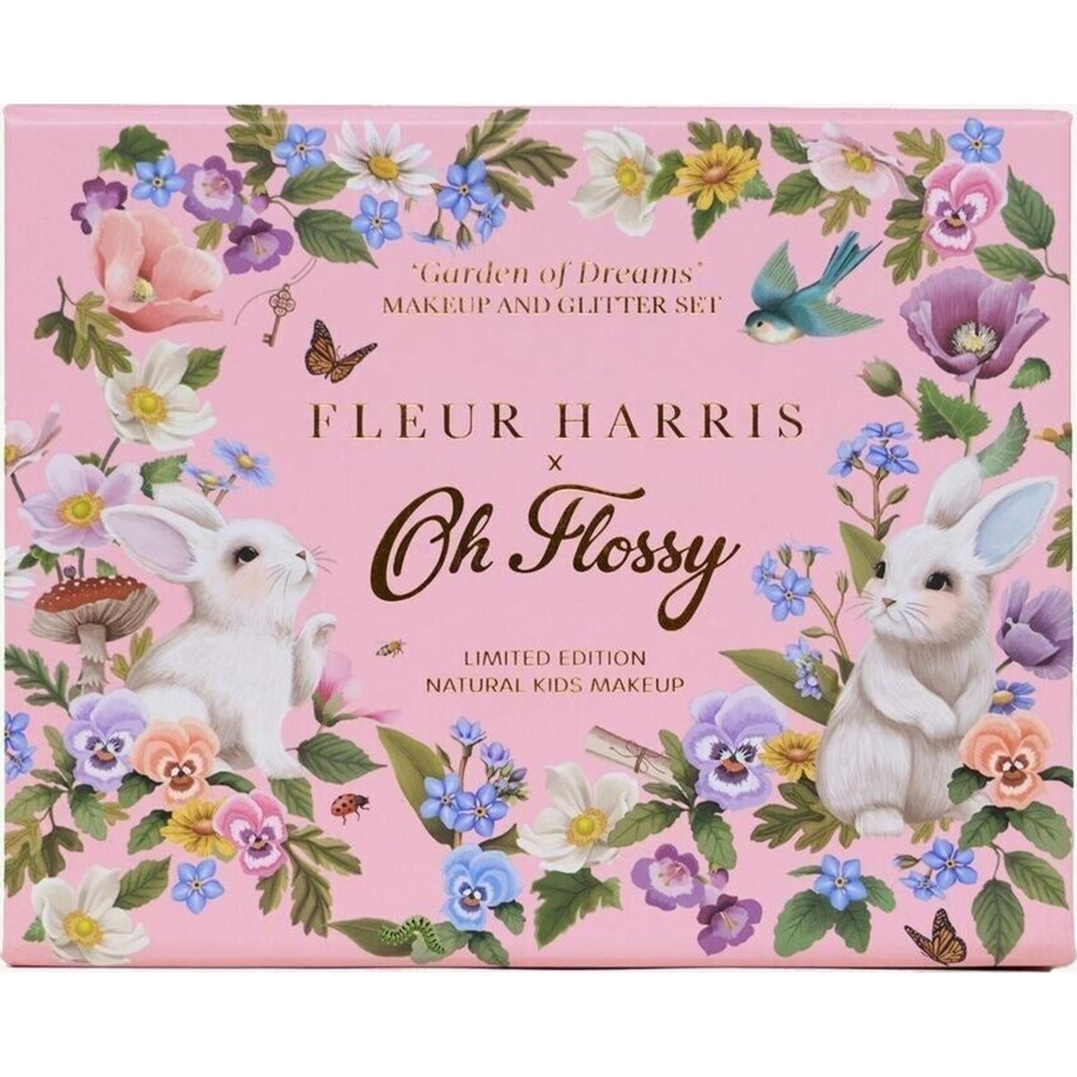Oh Flossy X Fleur Harris Garden of Dreams Mini Makeup & Glitter Set | Aster & Ruby