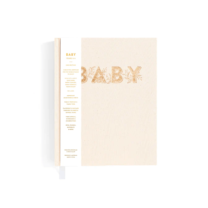 Fox & Fallow Mini Baby Book Oatmeal - Aster & Ruby