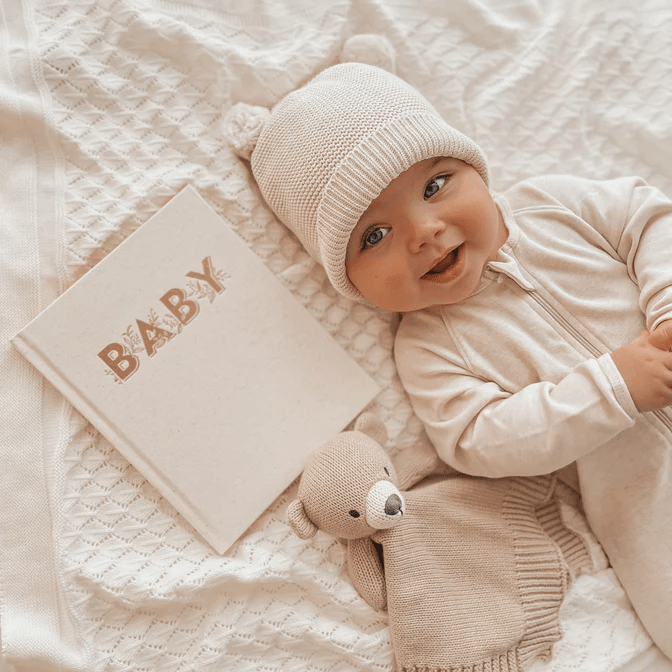 Fox & Fallow Mini Baby Book Oatmeal - Aster & Ruby
