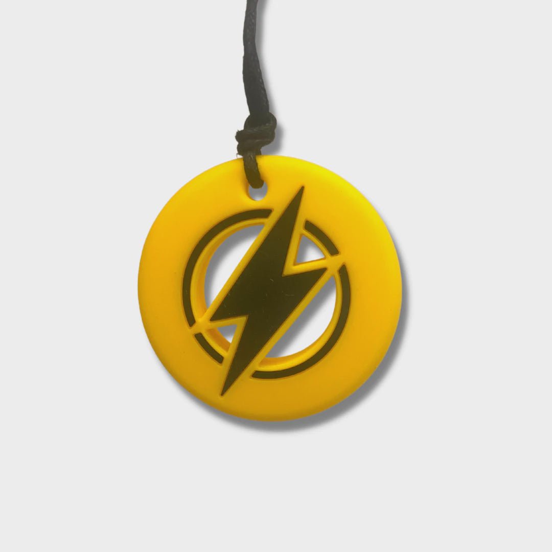Jellystone Strike Energy Chew Pendant Yellow - Aster & Ruby