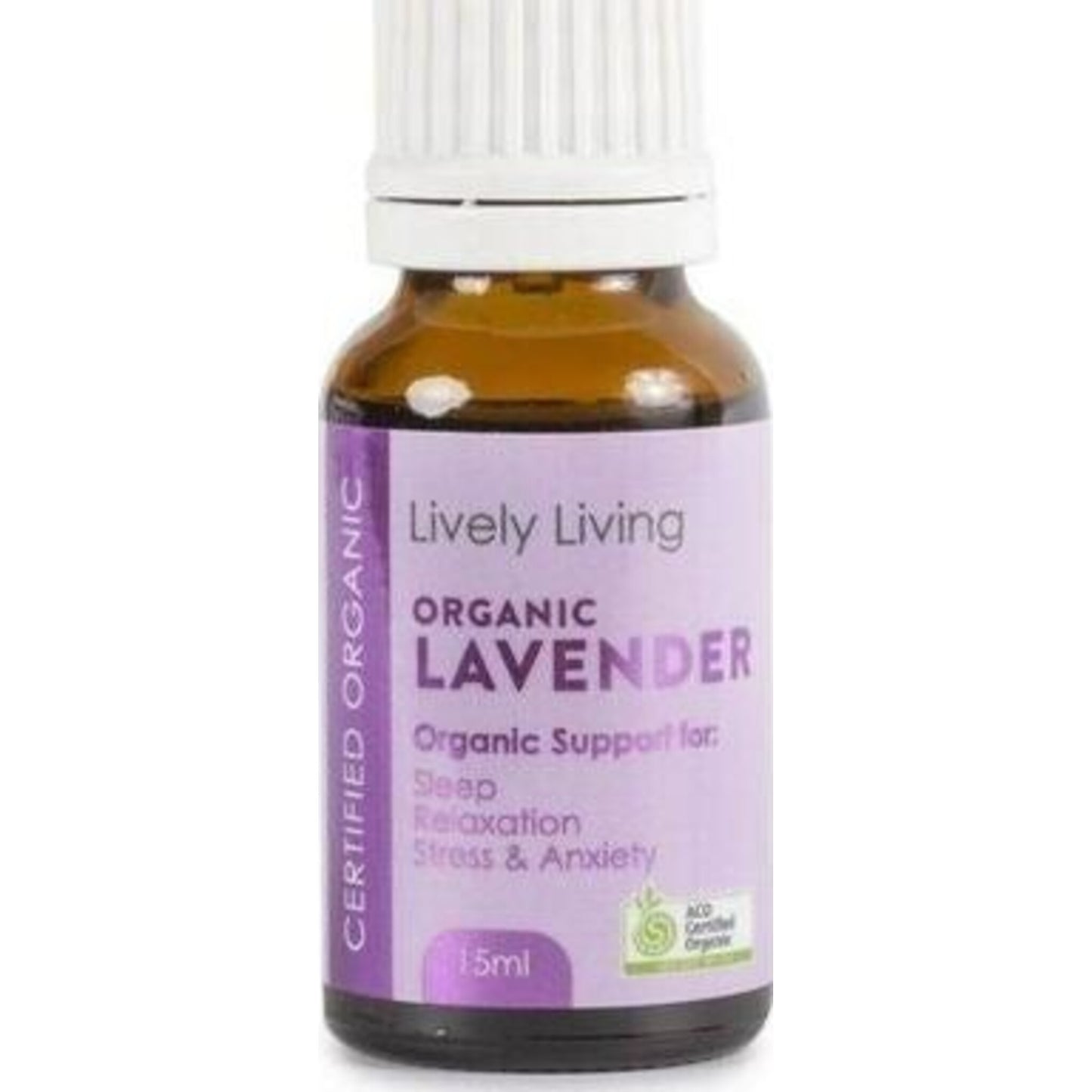 Lively Living Lavender Organic Essential Oil 15ml | Aster & Ruby