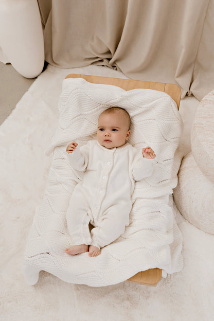 Keepsake Knit Blanket | Ivory