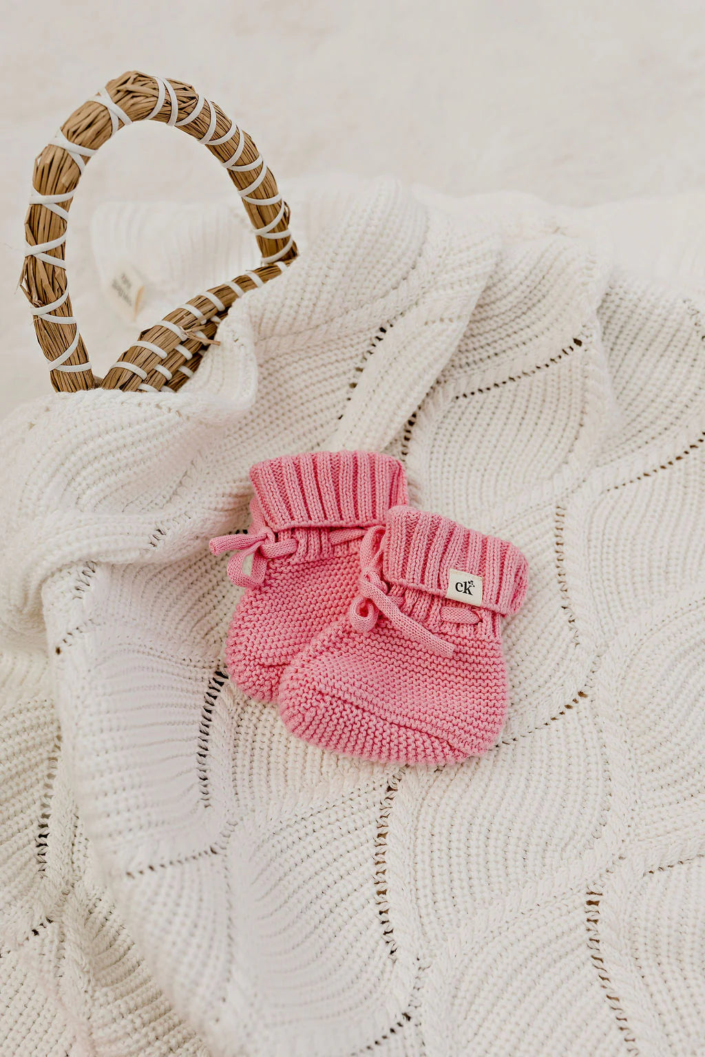 Baby Knit Booties | Rosewater