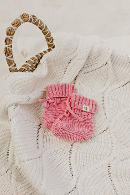 Baby Knit Booties | Rosewater