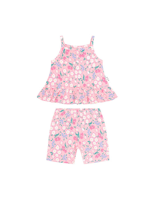 Tropical Cherry Floral 2 Piece Set