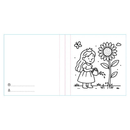 Colouring Book Square - Princesses