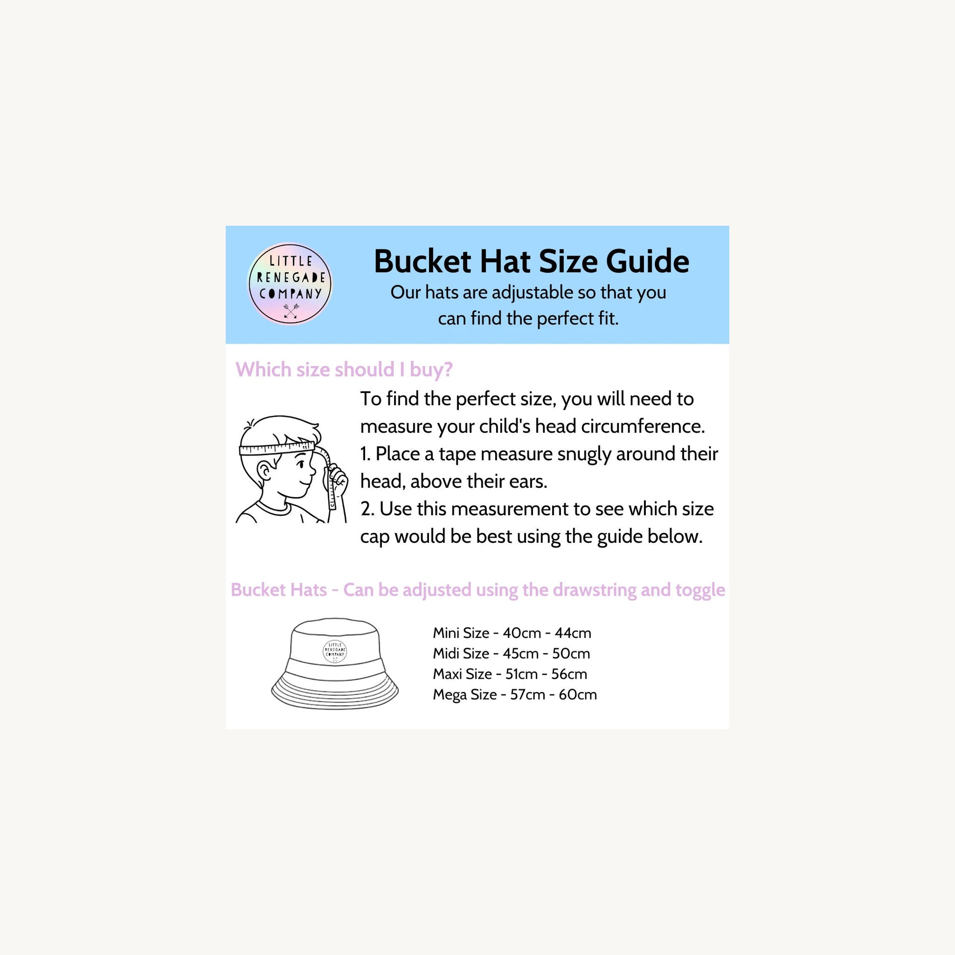 Little Renegade Company hat – Reversible Bucket Hat Meadow from Aster & Ruby