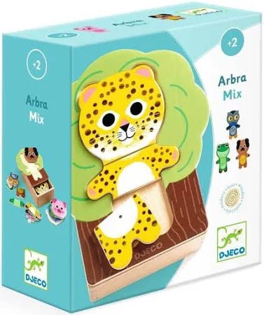 18 piece Animal Arbramix Wooden Puzzle Set - Aster & Ruby