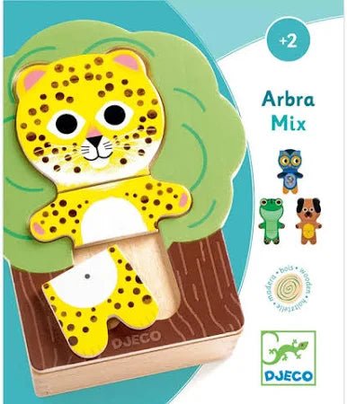18 piece Animal Arbramix Wooden Puzzle Set - Aster & Ruby