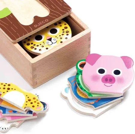 18 piece Animal Arbramix Wooden Puzzle Set - Aster & Ruby