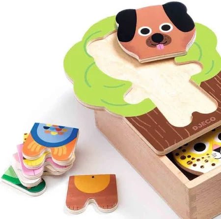 18 piece Animal Arbramix Wooden Puzzle Set - Aster & Ruby