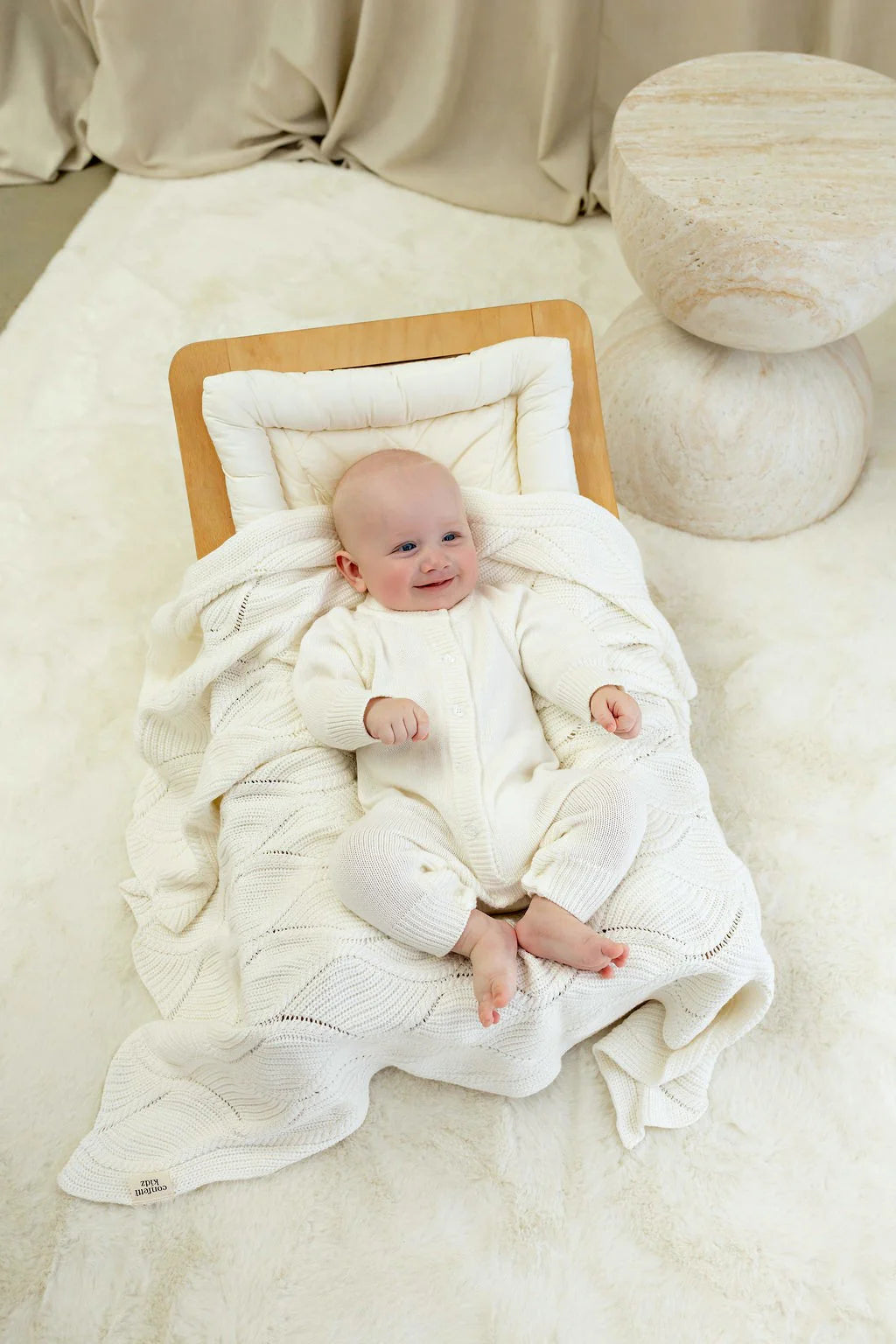 Classic Knit Romper | Milk