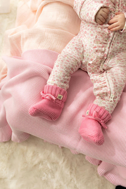Baby Knit Booties | Rosewater