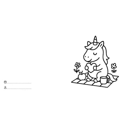 Colouring Book Square - Unicorns