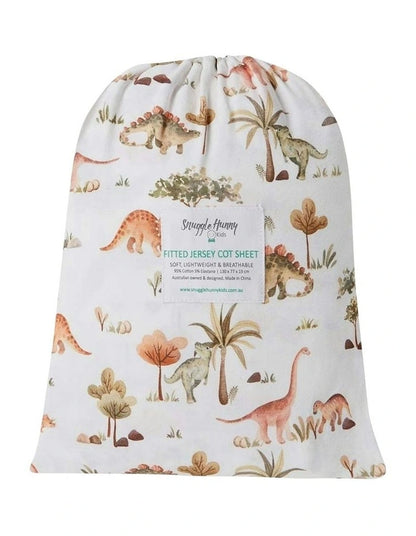 Dino Fitted Cot Sheet