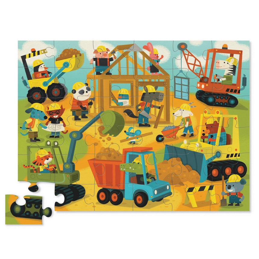 Classic Floor Puzzle 36 Pc Busy Builders