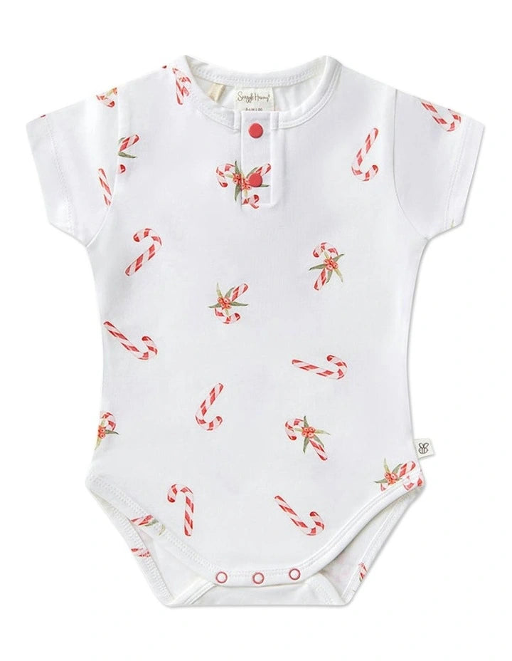 Candy Cane SS Bodysuit
