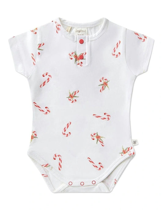 Candy Cane SS Bodysuit