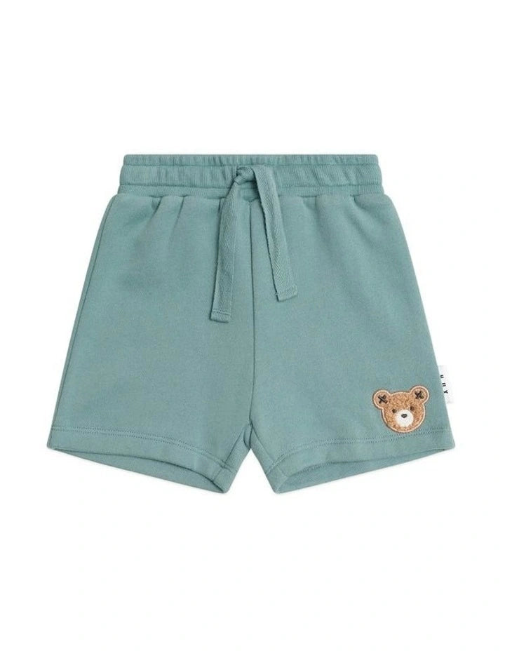 Huxbaby Furry Huxbear Shorts Green | Aster & Ruby