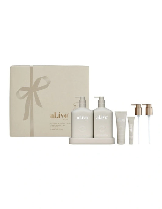Al.ive Body The Icon Gift Set Sea Cotton & Coconut | Aster & Ruby
