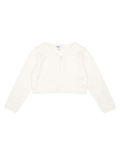 Bebe Bebe Scalloped Edge Knitted Cardigan | Aster & Ruby