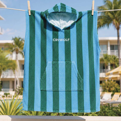 Hooded Towel Deck Stripe
