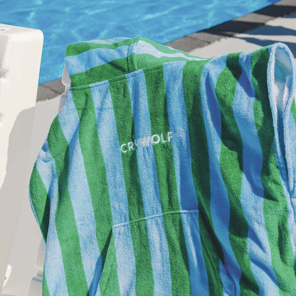 Hooded Towel Deck Stripe