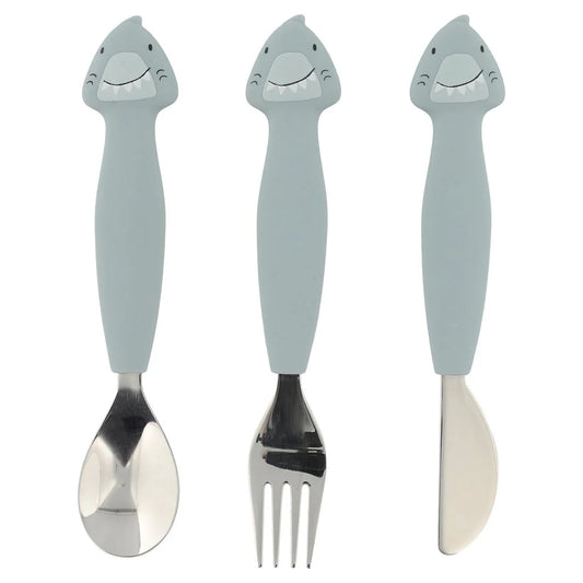 Silicone Cutlery Set 3-pack - Mr. Shark