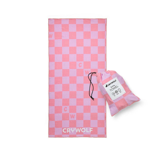 Rapid Dry Towel Flamingo Check