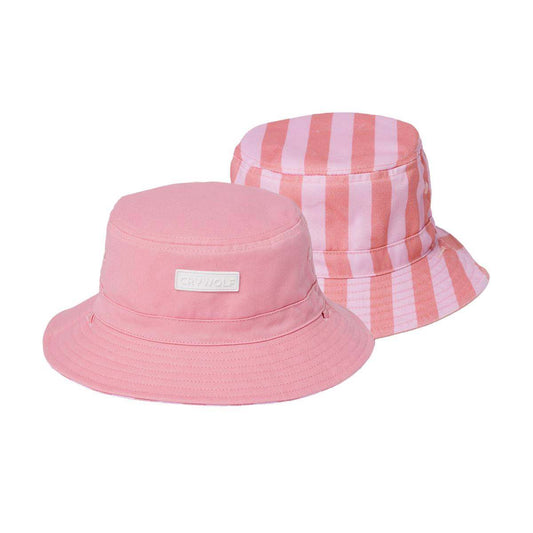 Reversible Bucket Hat Flamingo Stripe