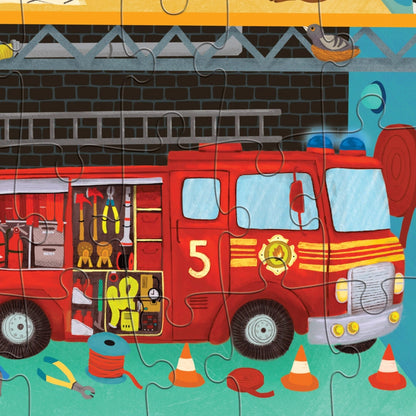 Flat House Puzzle 50 Pc Fire House