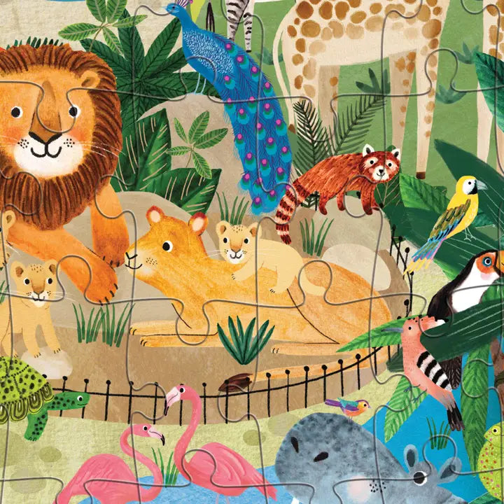 Flat House Puzzle 50 Pc Zoo
