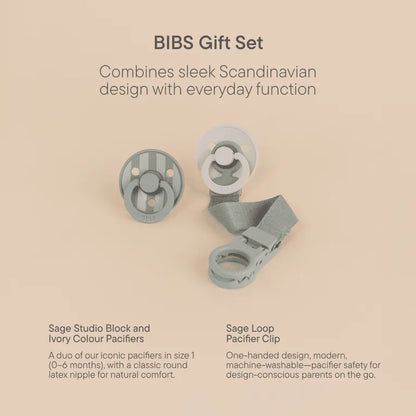 Colour Dummy Loop Clip Gift Set - Sage
